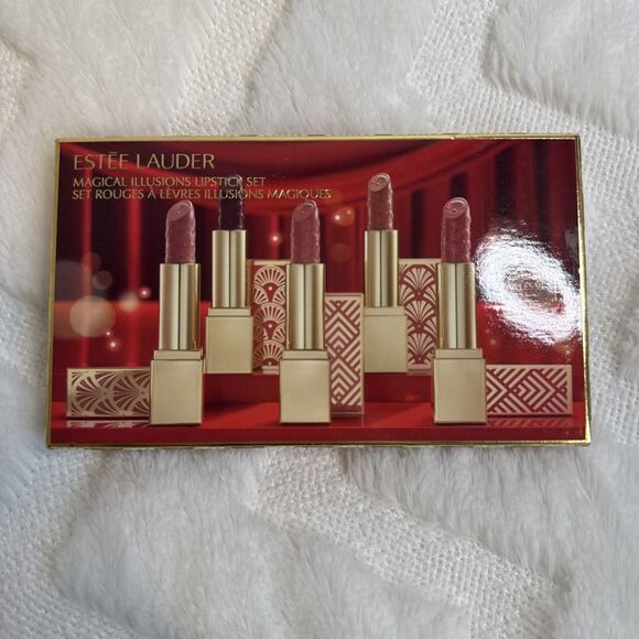 Estee Lauder Magical Illusions Holiday Lipstick Set - 5 Full Size - Limited Ed
